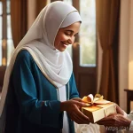 소비자 심리학 연구를 통한 감정 분석 - **Prompt: "A heartwarming scene depicting an emotional connection forged through a thoughtful gift. ...