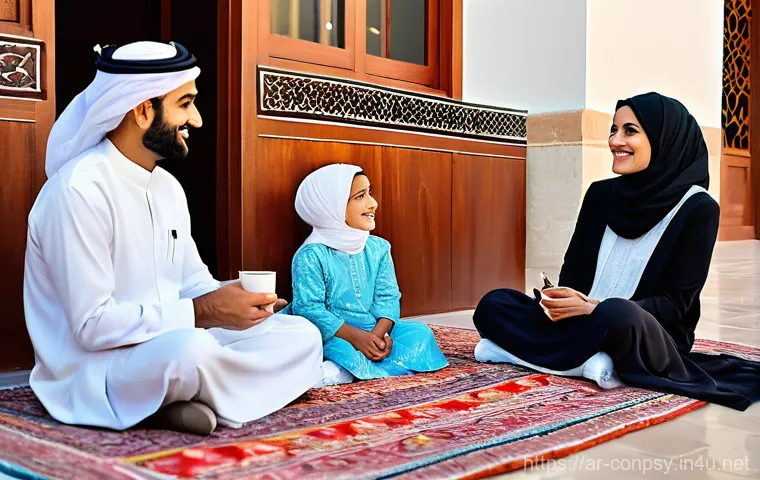 브랜드 충성도와 감정의 역할 - **Prompt 1: A Sense of Belonging and Trust in a Modern Arab Community**
"A vibrant, warm image d...